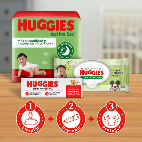 Toallitas Húmedas Huggies Limpieza Efectiva, 120uds